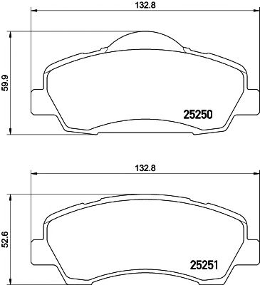 HELLA PAGID 8db355020771 -  Комплект тормозных колодок, дисковый тормоз